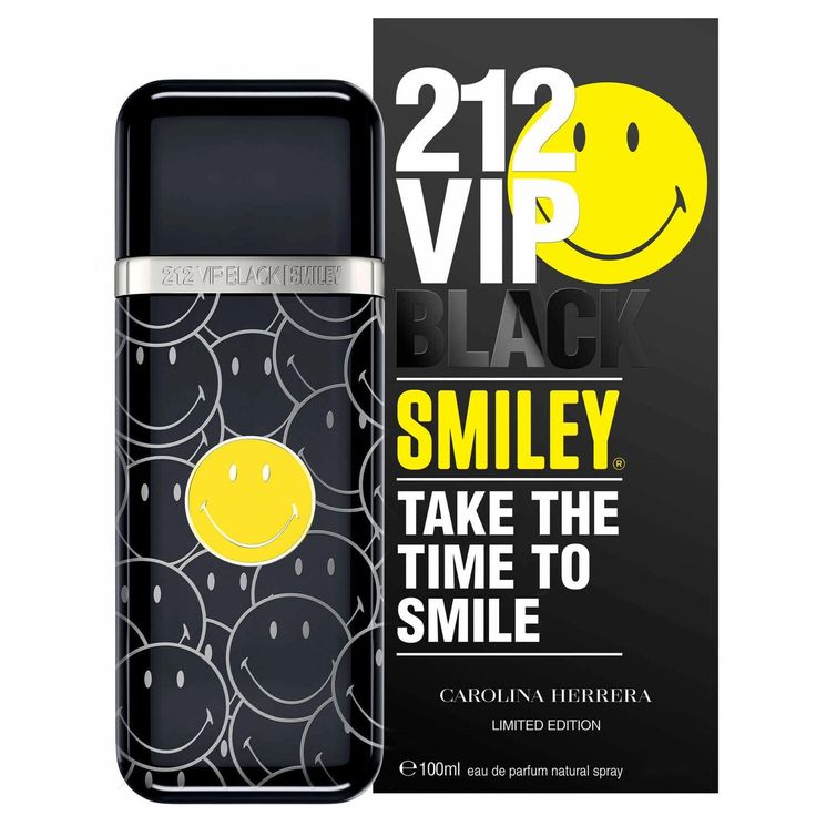 212 Vip Black Smiley Hombre 100ml EDP Carolina Herrera