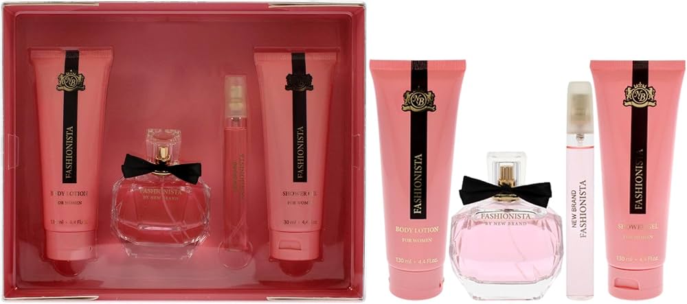 Estuche Fashionista Women 4pzs 100ml EDP + 15ml + Body Lotion 130ml + Shower Gel 130ml