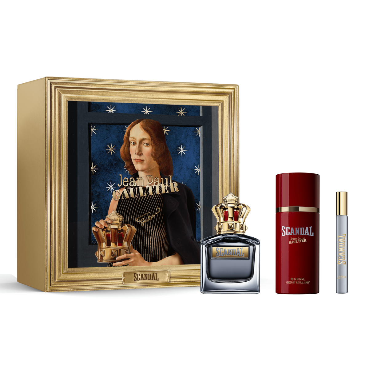 Estuche Jean Paul Gaultier Scandal Hombre EDT 3PZ Perfume 100ml + Mini 10ml + Desodorante