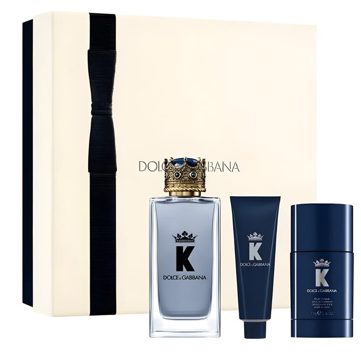 Estuche Dolce Gabanna King hombre 3pzs 100ml EDP + Shower Gel + Desodorante