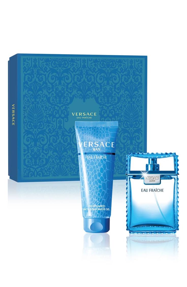 Estuche Versace Hombre 2 pzs 100ml EDT + Perfumed Bath & Shower Gel