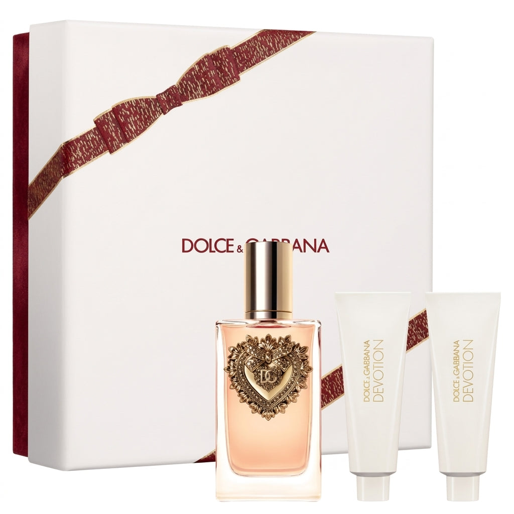Estuche Dolce & Gabbana Devotion Mujer 3pzs 75ml EDP + Gel de baño + Crema