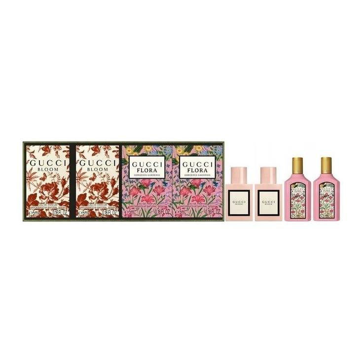 Gucci Mini Set (Bloom EDP 5ml X 2 + Flora Magnífica Gardenia EDP 5ml X 2)