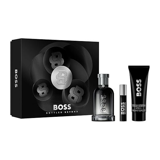 Estuche Hugo Boss Bottled Beyond Hombre EDP 3pz Perfume100ml / Shower Gel 100ml / Perfume Mini