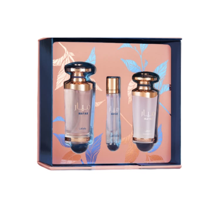 Estucha Lattafa Lattafa Mayar 3pzs 100ml EDP + 12ml Travel Spray + Hairmist