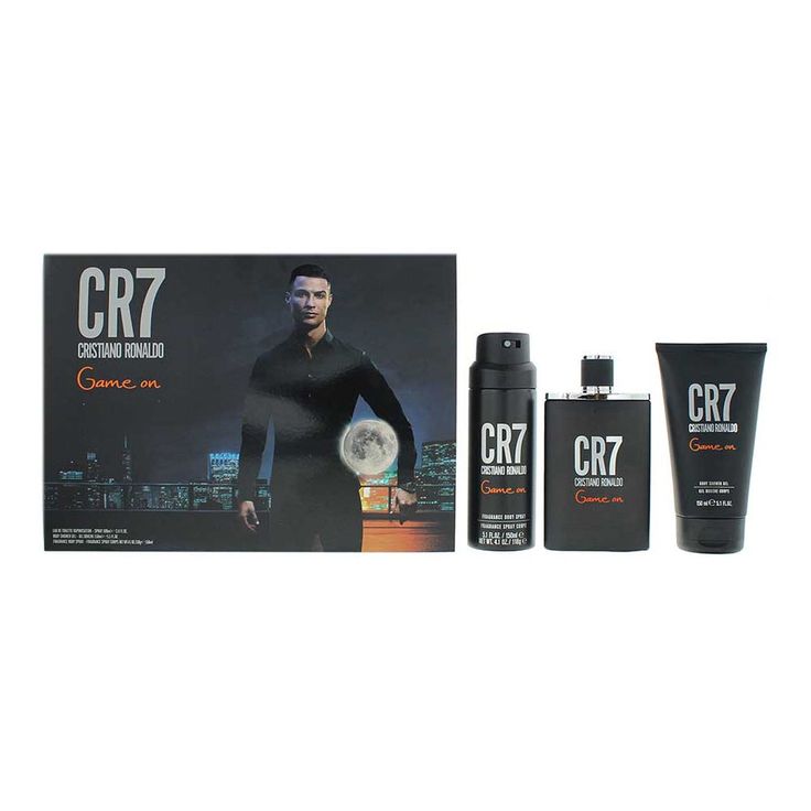 Estuche Cristiano Ronaldo CR7 Game On Hombre 3pzs 100ml EDT + Gel de Baño + Splash