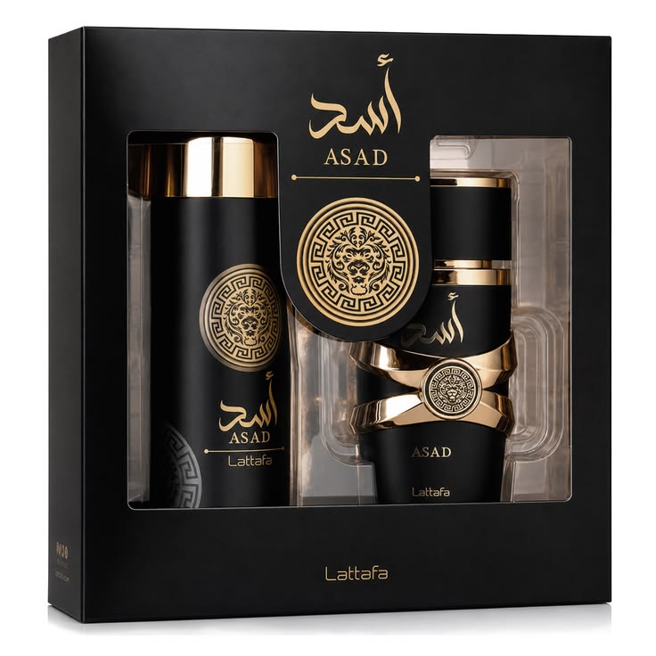 Estuche Lattafa Asad 2 pzs