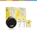 Estuche Versace Yellow Diamond pour femme Mujer EDT 4pz Perfume 90/shower gel 100ml/crema 100ml/bolso