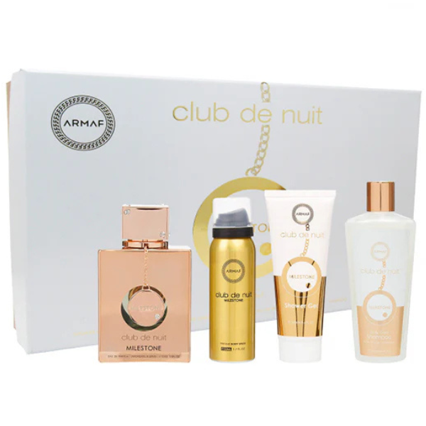 Estuche Armaf Milestone Unisex 4pzs 105ml EDP - Splash - Gel de baño - Shampoo