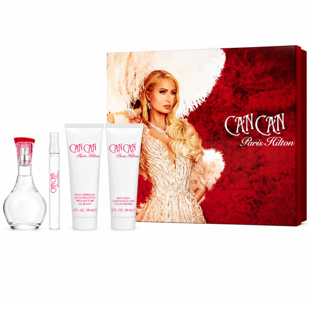 Estuche Paris Hilton Can Can 4pzs EDP 100ml + 10ml EDP + Shower Gel + Body Lotion