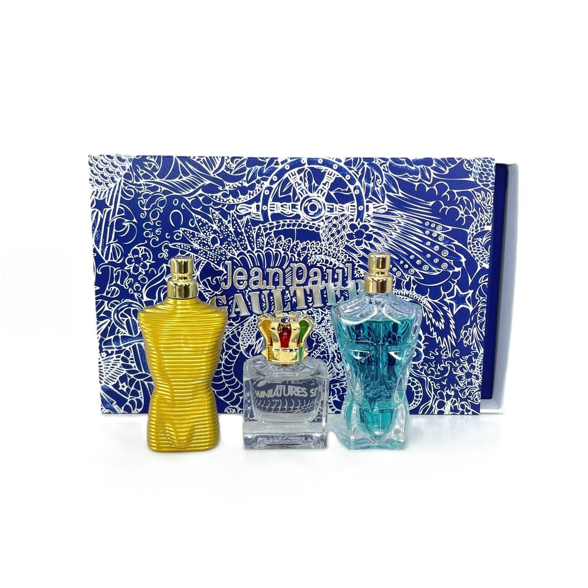 Estuche Jean Paul Gautier Miniatura Hombre 3Pz Scandal7ml/Le Male Elixir7ml/Le Beau EDT 7ml